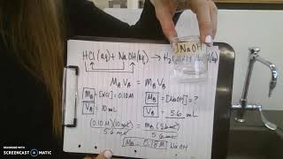 Titration  Determining the Molarity of the Base [upl. by Nutsud949]