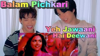 Korean singers reaction to beautiful Indian actress😍Balam Pichkari  Yeh Jawaani Hai Deewani [upl. by Bollen559]