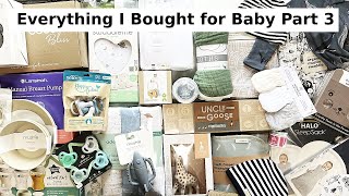 Newborn Baby Haul  Everything I Bought for Baby Part 3 My Baby Essentials Baby Gear Baby Clothes [upl. by Nathaniel]