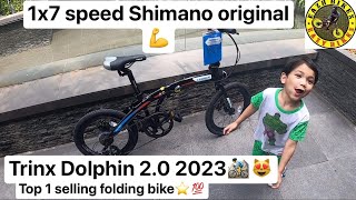 Folding Bike Ph  Trinx Dolphin 20 2023 Shimano Original Lightweight Alloy [upl. by Sal]