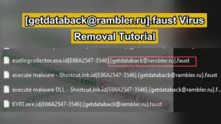 How to Remove getdatabackramblerrufaust Virus amp Recover Files [upl. by Ertha]