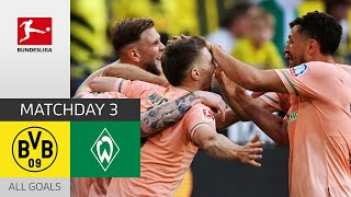 ExtraTimeDrama  Borussia Dortmund  Werder Bremen 23  All Goals  MD 3 – Bundesliga 202223 [upl. by Silverts]