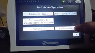 calibración lifesense II nonin [upl. by Bocaj]