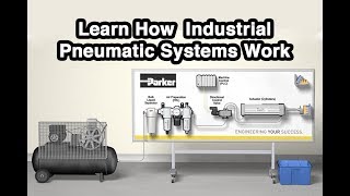 How a Industrial Pneumatic Systems Works And The Five Most Common Elements Used [upl. by Nahs]