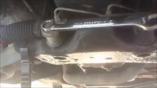 How To Replace A Power Steering Rack and Pinion part 1 removal [upl. by Ozmo]