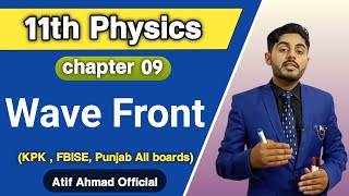 wave front class 11  11th class physics ch 9  spherical wave front  plane wave front  in urdu [upl. by Greenberg659]