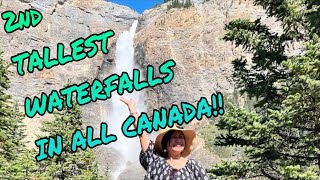 A DAY IN YOHO NATIONAL PARK 2nd TALLEST WATERFALLS TAKAKKAW FALLS SIGHTSEEING NATURE IN CANADA [upl. by Maher]