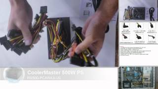 CoolerMaster RS500PCARA3US 500W Power Supply unboxing [upl. by Assirralc]