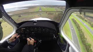 Tooradin Airfield 12052019  Crosswind Landing Runway 22 [upl. by Heilman190]