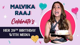 Malvika Raaj celebrates her 29th Birthday with Media malvikaraaj [upl. by Chantalle]