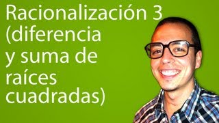 Racionalización 3 diferencia y suma de raíces cuadradas [upl. by Maddis]