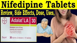 Nifedipine tablets ip 30 mg  Review adalat la 30mg  uses Side Effects nifedipine in pregnancy [upl. by Pasia]