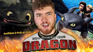 A MASTERPIECE  How To Train Your Dragon 2010  First Time Watching  REACTION [upl. by Wilinski]