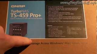 Unboxing di QNAP TS459 Pro  esclusiva mondiale [upl. by Earahs]