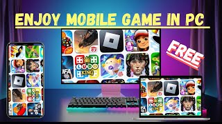 HOW TO PLAY MOBILE GAMES ON PC  LOW QUALITY PC [upl. by Beebe]