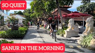 SANUR BEACH BALI IN THE MORNINGWALKING TOUR [upl. by Ahseena343]