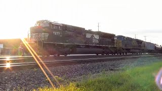 CSX 5390 Trails on an Eastbound NS Tanker Train in Leetsdale PA on the Fort Wayne Line  942019 [upl. by O'Reilly279]