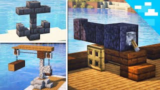 Minecraft 10 Pirate Build Hacks [upl. by Fitz]