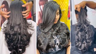 Long Layered Haircut Advance front and back full layer haircut tutorial step bystep for beginners [upl. by Nalla]