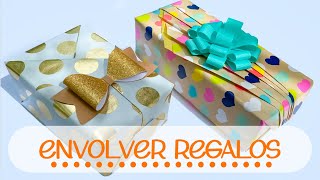 MANERAS FÁCILES DE ENVOLVER REGALOS [upl. by Ellenod106]