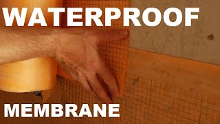 How to Install a Waterproofing Membrane in a Tile Shower [upl. by Attelrahc]