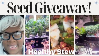 Free SeedsGiveaway Healthy Stew My Bedroom is a Mess Weekly Vlog [upl. by Aoket304]