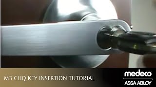 Medeco M3 CLIQ Key Insertion Tutorial  Medeco Locks [upl. by Mingche]