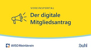 digitalen Mitgliedsantrag einrichten [upl. by Radmen]