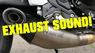 2020 Kawasaki Z650 Akrapovic exhaust sound [upl. by Koser]