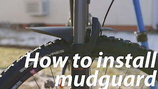 How to install mountain bike mudguard [upl. by Iramat]