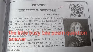 the little busy bee poem question answer 8th standard English youtube browse viral [upl. by Malim]