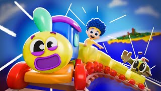 ChooChoo Train Learning Shapes Colors amp Numbers with VaVaLoo Heroes  D Billions Kids Songs [upl. by Zwick]