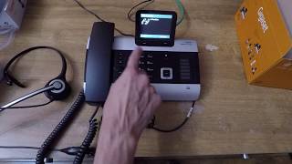 Gigaset DX800A Part 3 of 7 Firmware upgrade and basic call features [upl. by Dumanian]