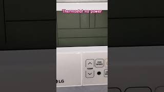 lg ac thermostat not power [upl. by Saticilef568]