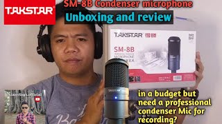 Takstar SM8B Condenser Michrophone unboxing and review [upl. by Eerrahs]