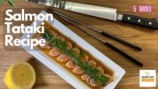 Secrets of the Perfect Japanese Salmon Recipe Tataki [upl. by Alexine]