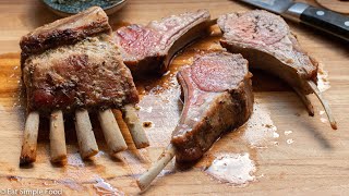 Rack of Lamb Recipe with Rosemary and Dijon Mustard  Eat Simple Food [upl. by Curnin]