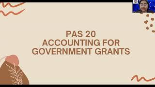 PAS 20 GOVERNMRNT GRANT Lecture [upl. by Uehttam]