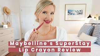 Maybellines SuperStay Ink Crayon Swatch amp Review [upl. by Nwahsek414]