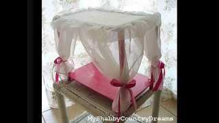 tutorial letto a baldacchino per bambole fai da te [upl. by Bridie]