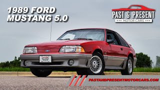 1989 Ford Mustang 5 0 Fastback Red Grey 5 Speed 244570 [upl. by Dallman942]