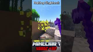 I Made Skyblock in Minecraft Hardcore 3 [upl. by Akemeuwkuhc]