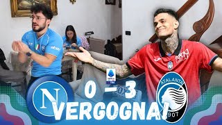 Napoli  Atalanta 03  VERGOGNA 🤬 LIVE REACTION NAPOLETANI HD [upl. by Veda]