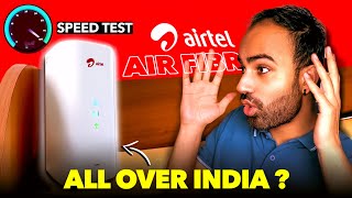 Trick to Use Airtel AirFiber Across India With Speed Test Hindi [upl. by Siradal]