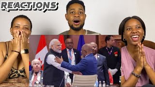 African Friends Reacts To G20 Summit PM Modi Hugs African Union Chief  Applause By World Leaders [upl. by Elleved]