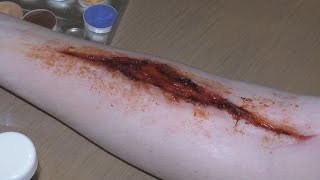 Sculpt Gel SFX Make Up Wound [upl. by Macdonell]