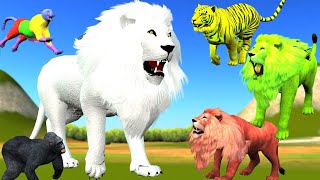 रूप बदलने वाला बाघ और रंगीन शेरSher wali kahaniyanjungle Animals Storieslion and tigerCartoon [upl. by Rosenblum]