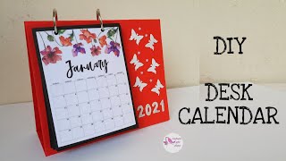 DIY Desk Calendar  How to make Desk Calendar  DIY Calendar  Handmade Calendar  Cute Calendar [upl. by Mackenzie]