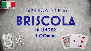 Learn Briscola in under 3mins  Italian Card Game [upl. by Nilrah]