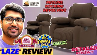 Green Soul Laze Recliner Review🔥Best Recliner Chair In India 2024🔥Best Recliner Under 20000 [upl. by Imelda298]